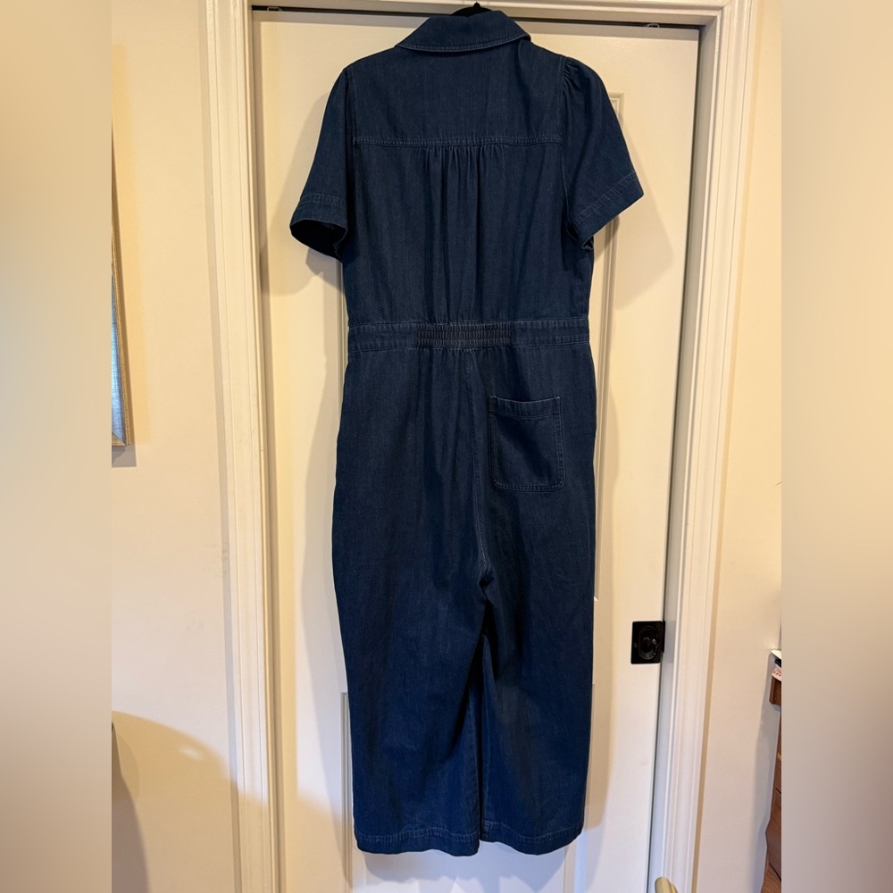 Whistles Dark Blue Denim Top with Logo Tag